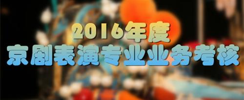 看看操小逼逼国家京剧院2016年度京剧表演专业业务考...